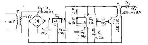 555高压发生器电路原理