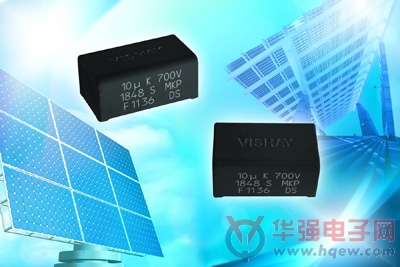 Vishay发布用于DC-Link应用的薄型聚丙烯薄膜电容器