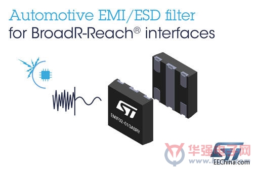 ST推出全球首个汽车以太网接口EMI集成滤波器