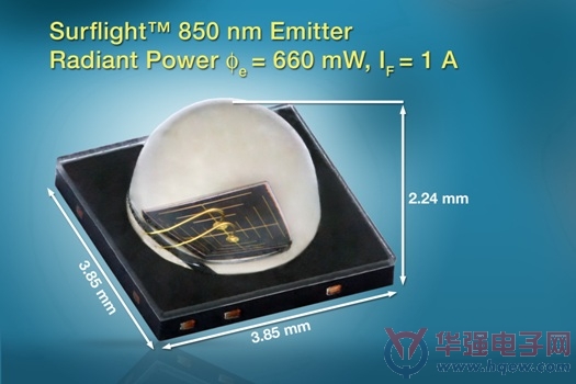 Vishay推出新款850nm红外发射器