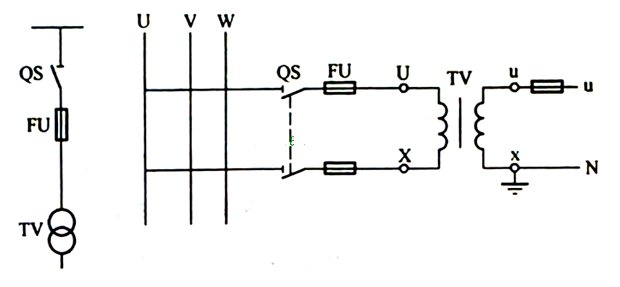 电压互感器的接线