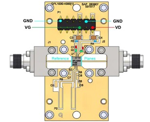 Qorvo QPL1000EVBC1评估板，旨在评估QPL1000低噪声放大器