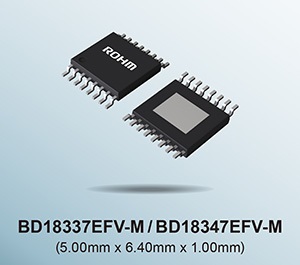ROHM推出4通道线性LED驱动器BD183x7EFV-M，缩短了汽车灯的设计周期