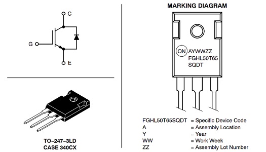 FGHL50T65SQDT IGBT_特性_规格参数_引脚功能图及应用_