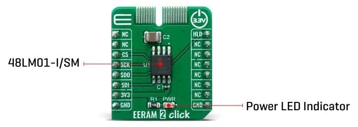EERAM 2 Click独立串行SRAM存储器_特性_接口功能图及应用