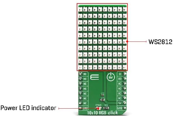 10x10 RGB Click介绍_特性_功能结构图_及应用领域