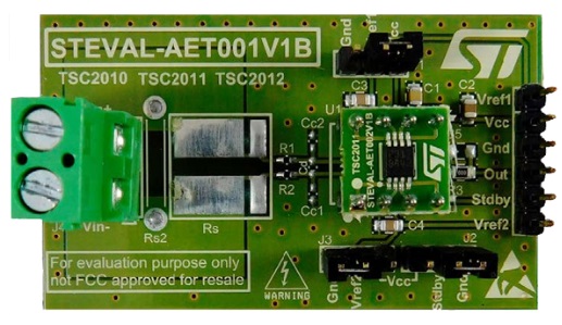TSC2011双向电流检测放大器工具STEVAL-AETKT1V1电路板介绍_特性