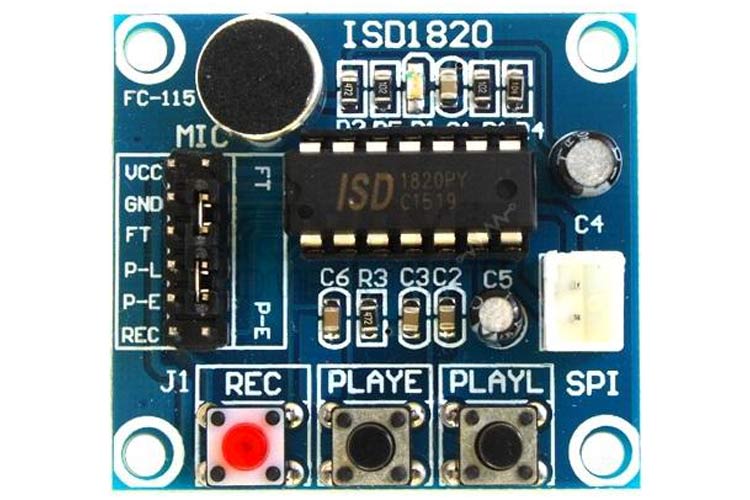 ISD1820记录和播放模块_引脚配置_模块功能