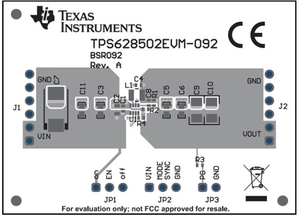 德州仪器TPS628502EVM-092转换器评估模块介绍_特性