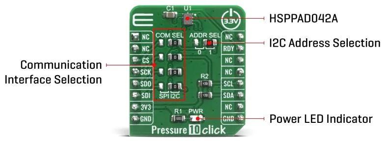 气压测量的应用开发工具Pressure 10 Click_特性_功能结构图及应用领域