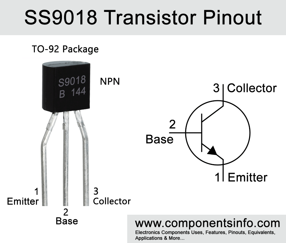 SS9018是NPN硅晶体管，用作音频或信号放大目的的开关或放大器_技术参数_引脚配置_应用领域