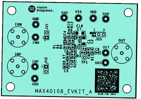 MAX40108低功耗精密运算放大器的评估套件MAX40108EVKIT