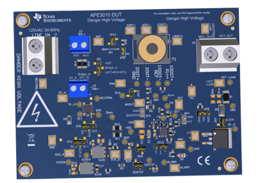 德州仪器TI AFE3010EVM GFCI评估模块EVM介绍_特性_组成部件_原理图